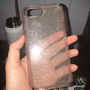 speck pink glitter case